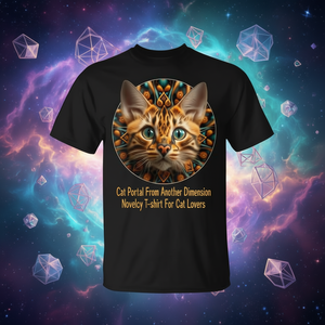 T-shirt fantaisie Cat Portal From Another Dimension pour les amoureux des chats - Product Image 3