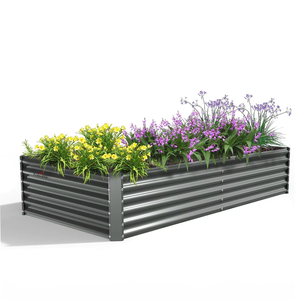 Vente en gros de bacs à légumes surélevés en métal de haute qualité OEM ODM pour l'extérieur, bacs à légumes surélevés galvanisés - Product Image 1
