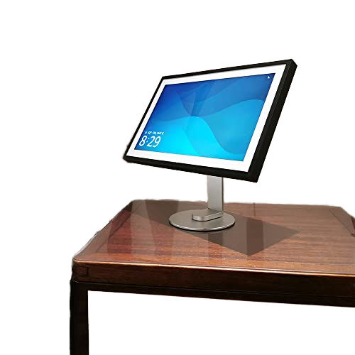 Adjustable 360 Degree Rotating Aluminum Monitor Stand with Height Tilt Swivel Ergonomic Riser Desktop Computer Screens Aluminium