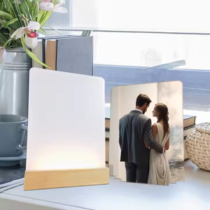 Tùy chỉnh thăng hoa <span class=keywords><strong>LED</strong></span> ánh sáng ban đêm Acrylic Khung ảnh trắng ấm phát ra cho phòng ngủ trang trí nội thất - Product Image 1