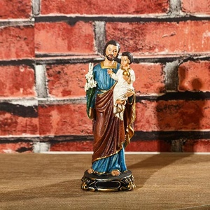 Artesanía en Resina, Adorno Religioso de la Virgen María, Figura de Jesús, Estatuas Católicas, Decoración Cristiana para el Hogar, RD-005, Resina - Product Image 5