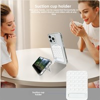 Nouveau support de bureau multifonctionnel en silicone à ventouse pour ordinateurs et téléphones, auto-adhésif et antidérapant