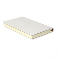 Vente en gros de cahiers A6 B6 en cuir PU à sublimation vierge, cahiers de journaux blancs à impression complète