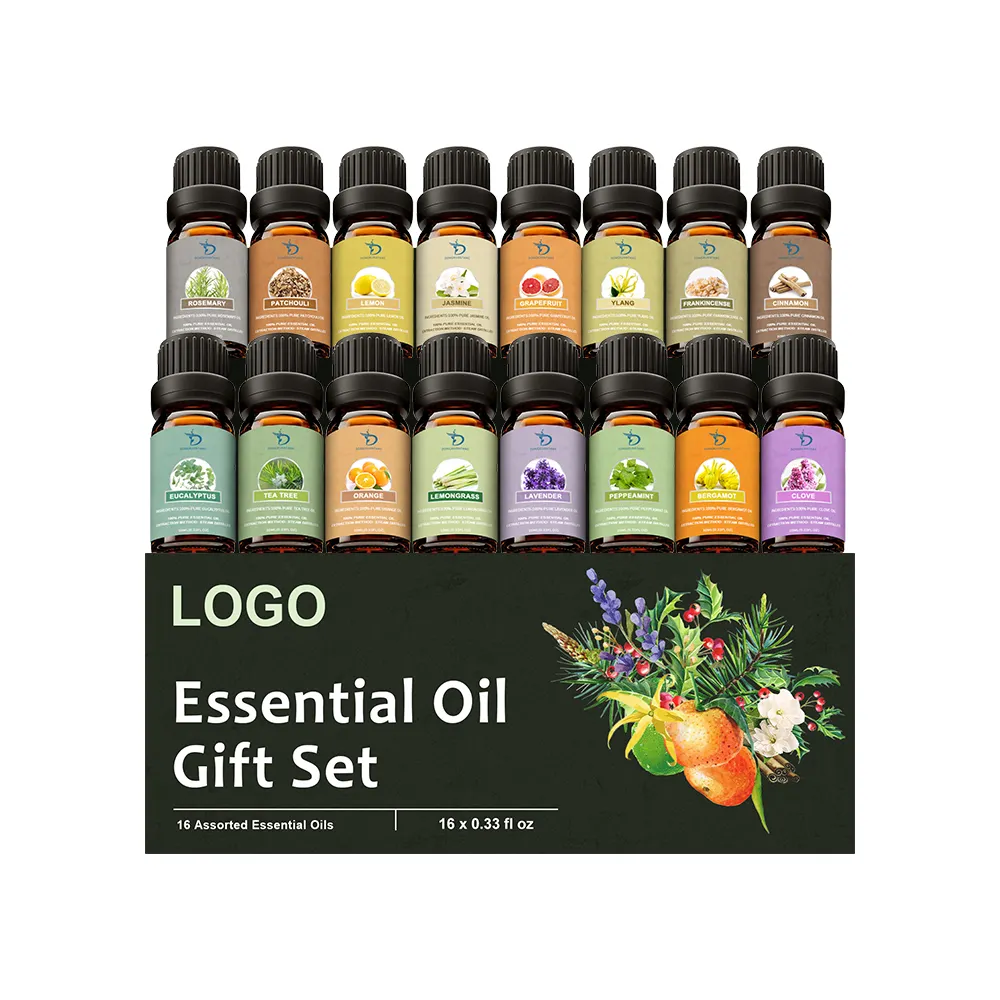 Natural Essential Oil 16 Set Private Labels Mood Care Aroma Oils Essential Oil Set