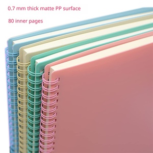 Quaderno <span class=keywords><strong>a</strong></span> <span class=keywords><strong>Spirale</strong></span> A5 in Colori Pastello con Copertina in PP, Pagine <span class=keywords><strong>a</strong></span> Righe, Rilegatura Metallica per Ufficio, Scuola e Uso Quotidiano - Product Image 2