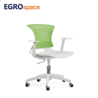 Chaise de bureau pliante EGROspace de haute qualité avec accoudoirs pour salle de conférence, formation et visiteurs
