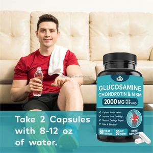 Suplemento Herbal de Glucosamina, MSM y Condroitina para Adultos, Flexibilidad Articular, Comodidad, Reparación del Cartílago, Mejora Ósea - Product Image 3
