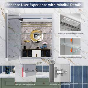 Vanité de salle de bain indépendante élégante avec comptoir et bassin intégré, design élégant pour les salles de bains de la maison moderne - Product Image 6