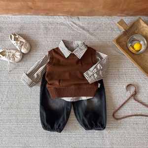 Automne enfants garçon tricots mode enfants <span class=keywords><strong>tricot</strong></span>é <span class=keywords><strong>gilet</strong></span> enfant en bas âge garçons pull en <span class=keywords><strong>tricot</strong></span> - Product Image 6