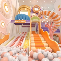 Aire de jeux intérieure personnalisée Aoleao pour anniversaire, piscine à balles, toboggan, structure d'escalade pour enfants, jeux souples certifiés CE TUV CPC