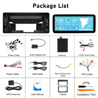 Podofo 12.3 pouces Android voiture stéréo 4 + 64G sans fil CarPlay/Android Auto/GPS/WIFI/RDS/FM/IPS pour Benz classe C W205/GLC 2015-2019