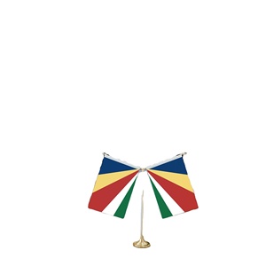 Drapeau de table en forme de Y avec base métallique pour décorations personnalisables de mini-drapeaux des <span class=keywords><strong>Seychelles</strong></span> - Product Image 5