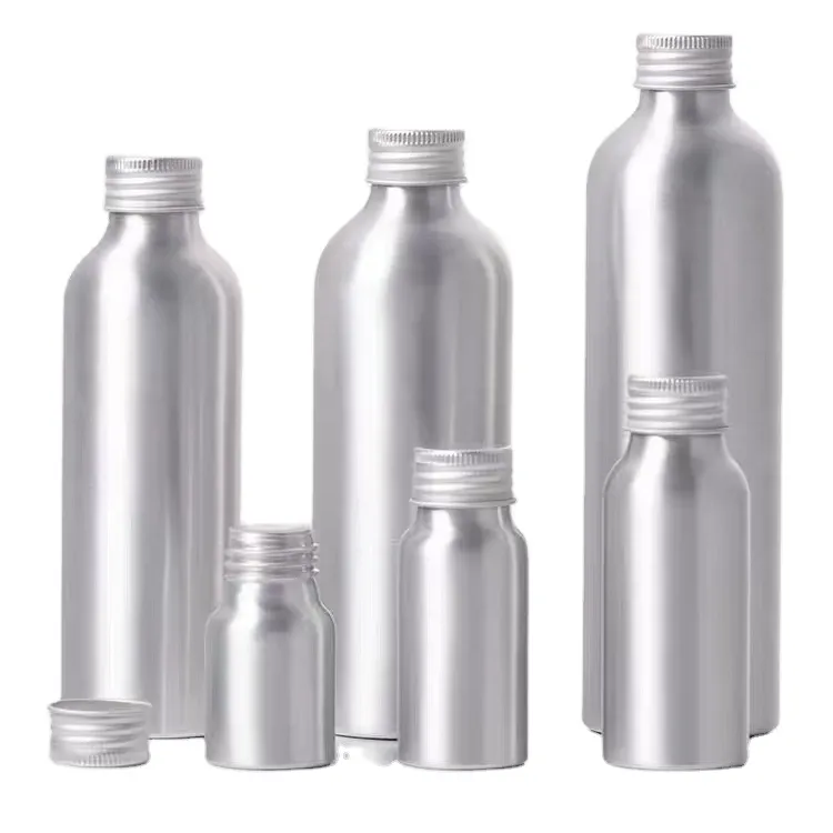 50Ml 100Ml 120Ml 250Ml Botol Aluminium dengan Tutup Botol Sekrup Aluminium