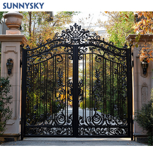 Sunnsyky Chất lượng cao mới nhất trang trí Chính thiết kế cổng ranh giới tường sắt rèn cổng - Product Image 2