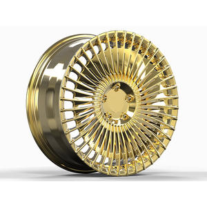 Ruedas de coche de carreras de aleación forjada de oro pulido personalizado BR 15-22 pulgadas 5x112 ruedas de coche de pasajeros 16 17 18 19 20 21 22 pulgadas - Product Image 1
