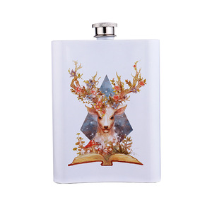 Sublimation <strong>Flask</strong> 8oz Stainless Steel Food <strong>Flask</strong> Sublimation Blank <strong>Flask</strong> Pretty Gift Metal Travel Wine Pot - Product Image 4