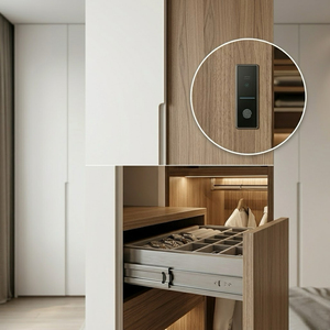 Armario Inteligente Moderno sin Manijas con Tecnología Táctil de Huella Dactilar, Iluminación LED con Sensor Integrado y Soluciones Personalizadas para Proyectos. - Product Image 2