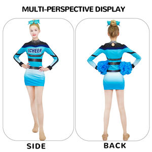 Fabrika fiyat özel gençlik amigo formaları süblimasyon uzun kollu Cheer üniforma değişim Logo ve renk - Product Image 4
