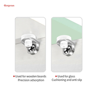 Magnifiques clips d'étagère d'armoire en métal en forme de L supports de support d'étagère en verre de 5mm plaqués zinc pour armoires de cuisine