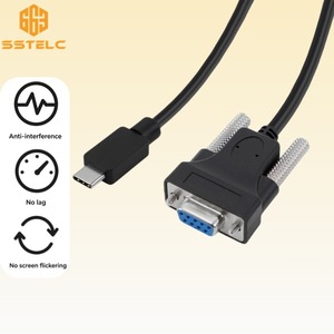 Cấp công nghiệp USB-C để RS232 COM Cáp nối tiếp 9-pin, Type-C để máy tính máy in Cáp dữ liệu nối tiếp - Product Image 2