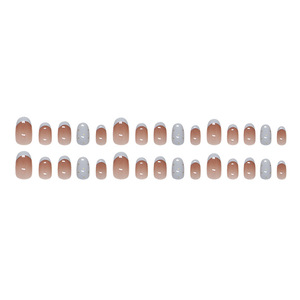 Pegatinas <span class=keywords><strong>de</strong></span> <span class=keywords><strong>Uñas</strong></span> con Diseño <span class=keywords><strong>de</strong></span> Puntos Degradados en Azul Lechoso, Elegantes y <span class=keywords><strong>Veraniegas</strong></span>, Desmontables y Usables, 30 Piezas - Product Image 5