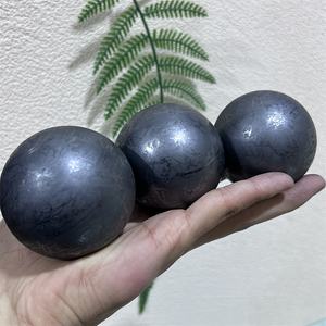 Boule de Shungite Noire de Haute Qualité, Pierre Précieuse Énergétique, Artisanat en Cristal de Shungite pour la Guérison, Décorations en Cristal - Product Image 2
