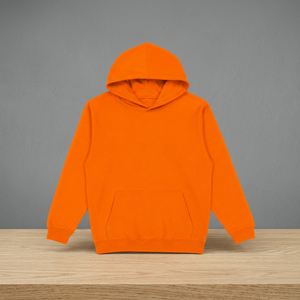 Sweat-shirt à capuche orange personnalisé en mélange de coton premium, coupe oversize, style streetwear, fabricant et fournisseur de vêtements à marque privée - Product Image 2