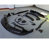 Body Kit Serat Karbon Kering Berkualitas Tinggi Model M Ukuran Kecil 3K untuk Upgrade Ferrari SF90 dengan Gaya M, Termasuk Lip Depan, Diffuser Belakang, dan Side Skirt