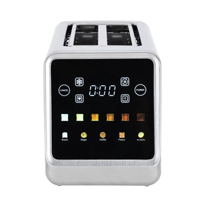 Máy nướng bánh mì cảm ứng thông minh 1/2/3/4 lát với màn hình màu, 6 cấp độ màu nâu, cài đặt có thể điều chỉnh cho bánh mì tròn, bánh mì, bánh nướng xốp - Product Image 5