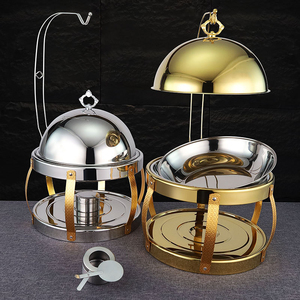 Nuevo Servidor de Buffet de Acero Inoxidable de 8L con Tapa Colgante, Funciona con Combustible, <span class=keywords><strong>para</strong></span> Hotel y Restaurante, Cafetería, Calentador de Alimentos Aislado - Product Image 3