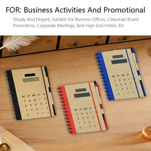 Cuaderno Multifuncional Premium para Oficina y Estudiantes, Calculadora Portátil con Energía Solar, Papel Creativo para Escribir - Product Image 6