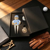 Outil de réparation de divots de golf en laiton, pliable, type switchblade, personnalisable avec logo