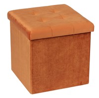 Bailey usine personnalisé Offre Spéciale meilleure qualité moderne mode salon meubles velours pliant pouf avec rangement