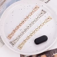 Bracelet compatible avec Xiaomi 9/10, boucle en métal en forme de fer à cheval avec diamants incrustés, bracelet pour Xiaomi 8/9 Pro Redmi 5/6