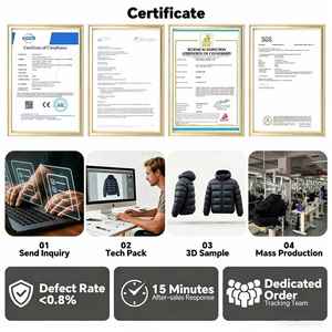 <span class=keywords><strong>Trench</strong></span> Elegante da <span class=keywords><strong>Uomo</strong></span> con Cerniera Cappotto Lungo Invernale Color Nudo Giubbotto Bomber Lungo Giacche e Cappotti da <span class=keywords><strong>Uomo</strong></span> - Product Image 6