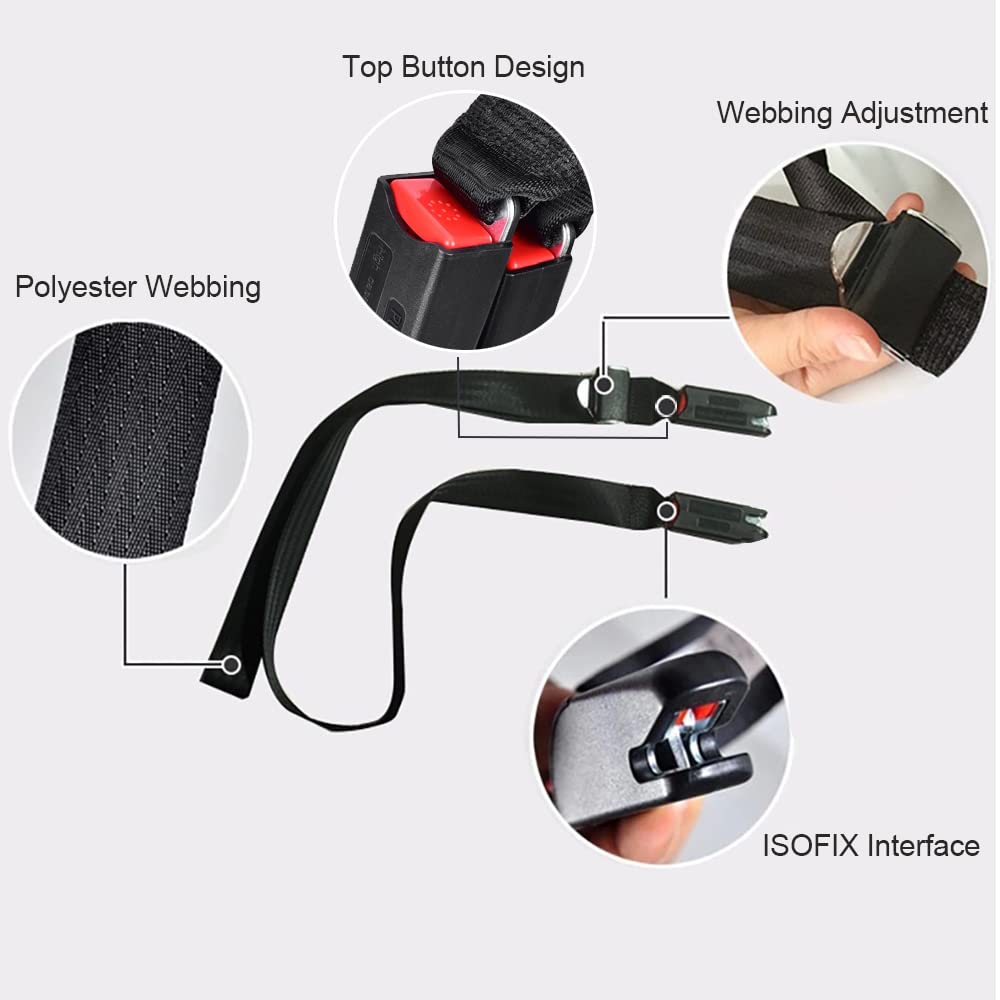 Isofix Belt Strap Extender Base Anchor Clip for Car Seat Safety | Universal  Safety Belt Connector with Latch Interface