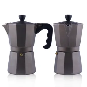 Cafetera Espresso de Aluminio para Estufa, Cafetera Eléctrica Italiana Moka de Viaje para Inducción - Product Image 1