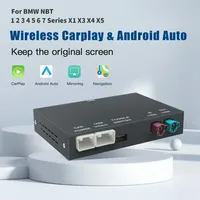 CarPlay Inalámbrico, Android Auto, Bluetooth 5.0, Sistema NBT, Navegación con Función de Espejo, Soporte UART/CAN para BMW Serie 1/2/3/4/5