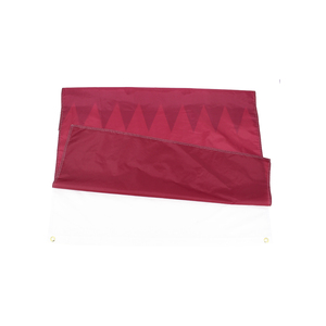 Johnin <span class=keywords><strong>2022</strong></span> Stock prêt 100% polyester style volant double face drapeau de l'État du Qatar - Product Image 2