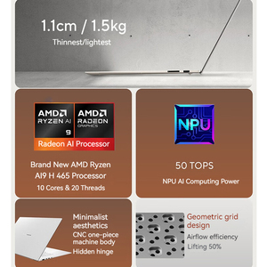 Portátil <span class=keywords><strong>Asus</strong></span> <span class=keywords><strong>Zenbook</strong></span> 16, Ordenador Portátil para Juegos RyzenAI9 465 32G, Portátil para Juegos de 16 Pulgadas, 2.8K OLED, Portátil Empresarial - Product Image 2
