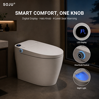 WC intelligent automatique moderne avec bidet électrique et télécommande, sans réservoir