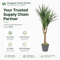 Plante artificielle Dracaena Anita hautement réaliste avec tronc en bois naturel |   Arbre artificiel style nordique pour la décoration de bureau moderne
