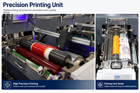 Machine d'impression flexographique entièrement servo motorisée pour étiquettes en papier, emballages en carton et impression papier rouleau à rouleau