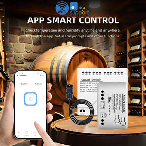 EV-TDQ-1CH-12v-T Smart Temperature Humidity Wifi <b>Switch</b> 10A 2000W Intelligent Monitoring Thermostat Compatible with Ewelink - Product Image 5