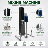 Machine de mélange, homogénéisation et dispersion électrique automatique haute puissance 11 kW pour poudre et liquide de caoutchouc de silicone