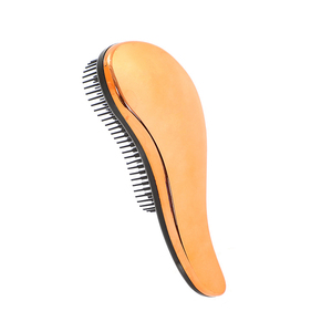 <span class=keywords><strong>Brosse</strong></span> à cheveux démêlante avec logo personnalisé Rose Gold Dry Wet Portable Massage du cuir chevelu pour les femmes Soft Matte Finishing <span class=keywords><strong>Top</strong></span> - Product Image 4
