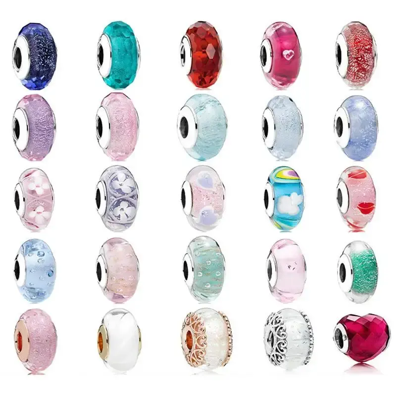 Thaïlande usine gros perles de verre de murano accessoires de bracelet féminin