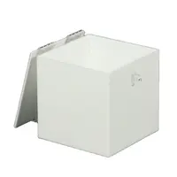 High quality white acrylic suggestion donation box with lock