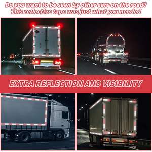Rubans de sécurité à points, imperméables, autocollants, pour remorque, extérieur, ruban réfléchissant de précaution, ruban de signalisation pour véhicules, bateau - Product Image 6