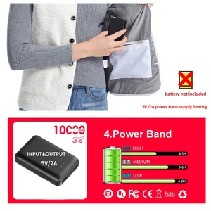 Nuova moda 16 Gilet riscaldato Gilet invernale senza maniche Gilet in pile scaldabici Usb giubbotto autoriscaldamento per donna uomo - Product Image 2